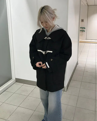 Duffle half coat