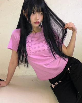 Printed short-sleeved T-shirt