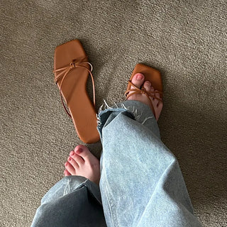 Flat thong sandals