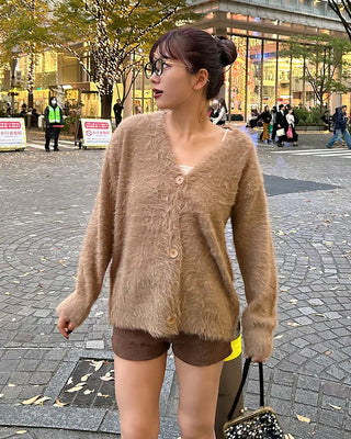 Oversized Fur Cardigan