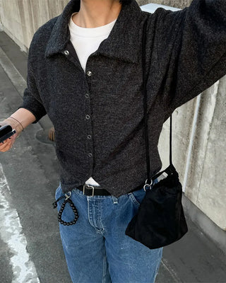 Balloon Fit Color Cardigan