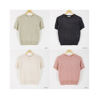 Half-sleeve knit