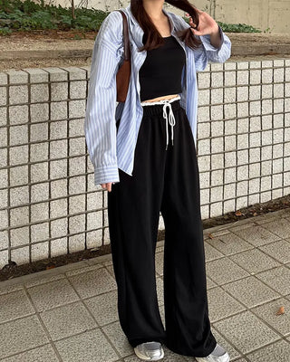 Waist string pants