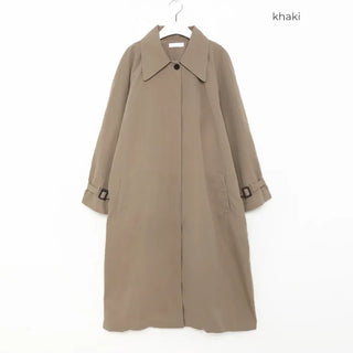 Oversized single trench coat