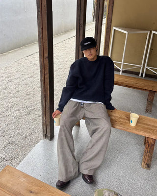 Angora Crew Neck Knit