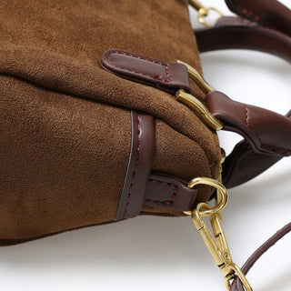 Suede mini bag