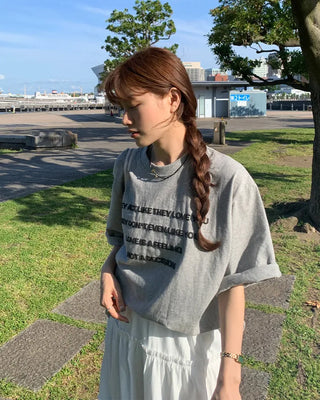Lettering Oversized T-Shirt