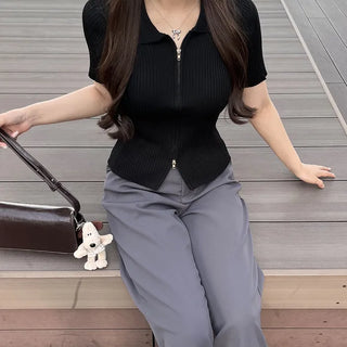 Compact 2-way zip-up