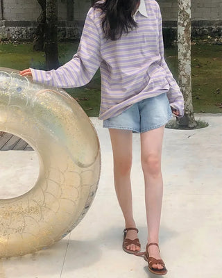 Striped rugby shirt