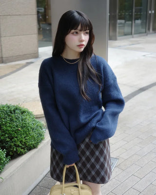 Checkered mini skirt