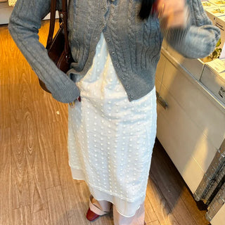 Polka Dot Sheer Layered Dress