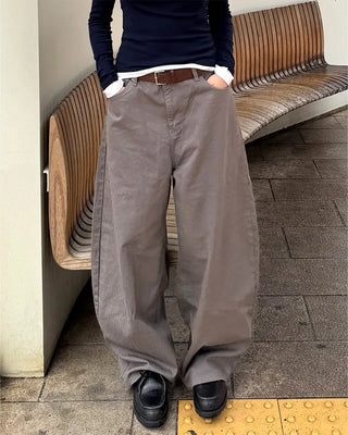 (Unisex) Studded Pocket Wide Pants
