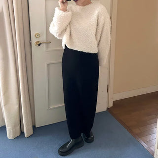 Knit long skirt