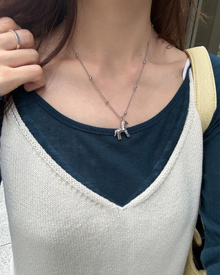 Horse charm necklace