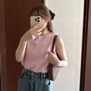 Bouclé Sleeveless Knit