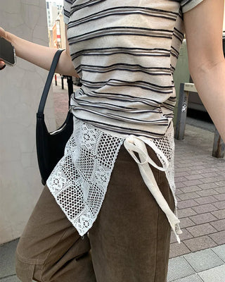 Lace wrap skirt