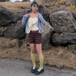 See-through knee-high socks