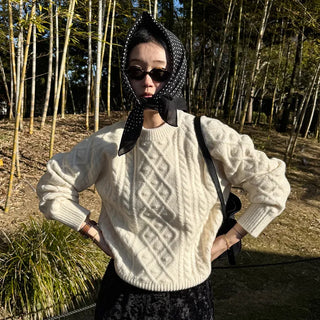 Casual Round Knit Sweater