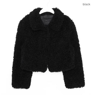 Boucle High-Neck Jacket