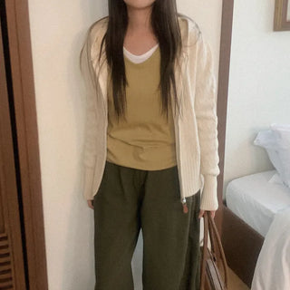 Twist knit hoodie