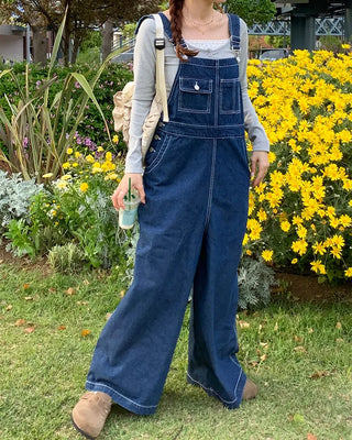 Loose-fit overalls