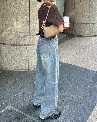 Suede Square Belt Shoulder Bag