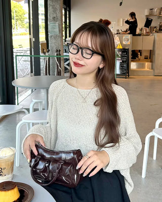 See-through oversized knit