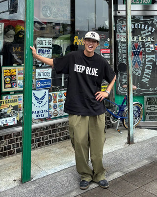 String Tuck Cargo Pants