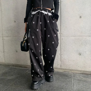 Frill Lace Banding Pants