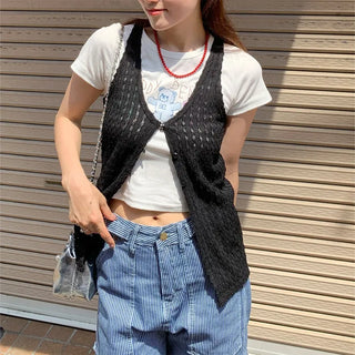 Layered Rib Vest