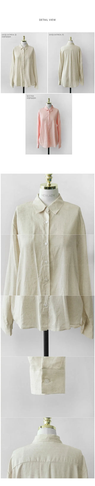 Linen shirt blouse