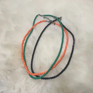 Pointed bead necklace