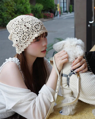 Flower Crochet Beanie