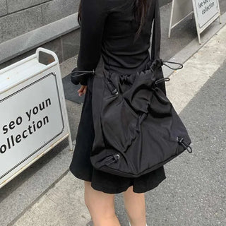 String Shirring Shoulder Bag