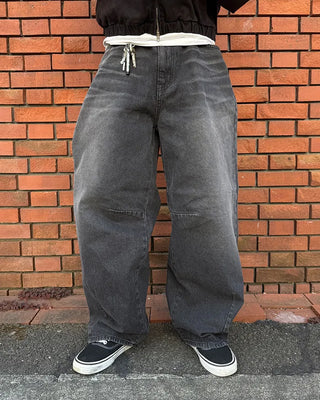 Vintage Wash Curved Denim