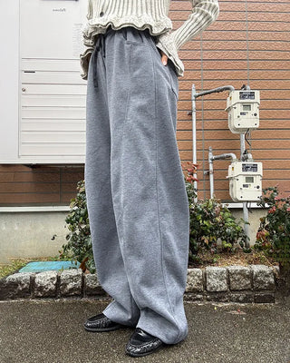 Side Yoke Wide Sweatpants