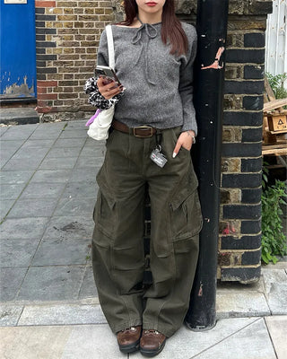 Khaki cargo pants