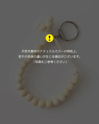 [7th Re-release] (ORIGINAL) Cord Knot Wood Keyring (natural)