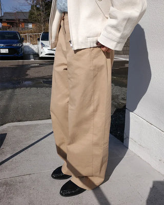 Side panel cotton pants