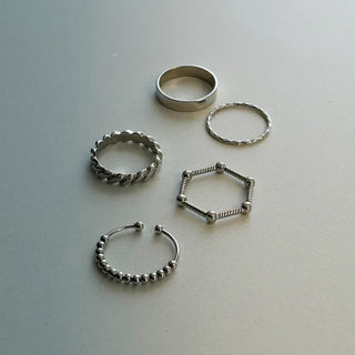 Silver layered ring
