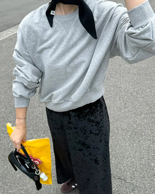 Basic color sweatshirt