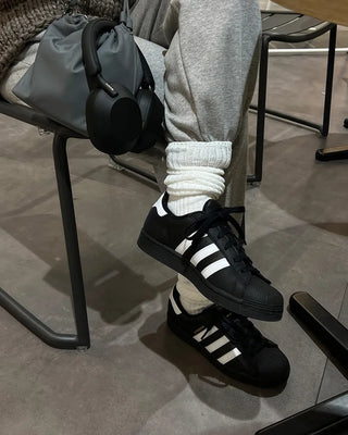 Loose long ribbed socks