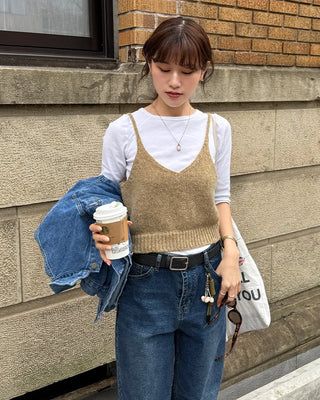 Camisole knit vest
