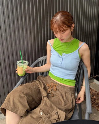 Button Rib Camisole