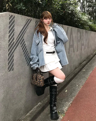 Oversized denim jacket