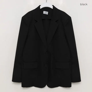 Back-slit oversized blazer