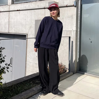 Stitched raglan sweatshirt