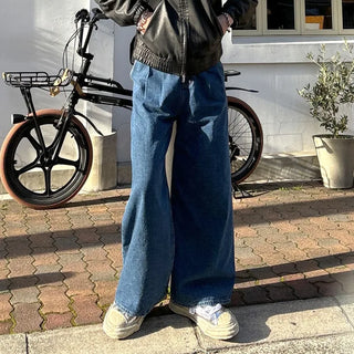 (Unisex) Wide Denim Pants