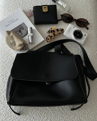 Flap belt shoulder bag
