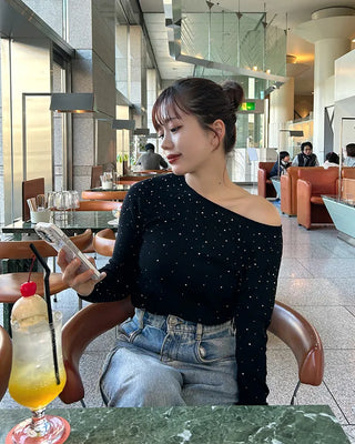 Cubic Off-Shoulder T-Shirt